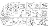 Diagram for Infiniti EX35 Parking Assist Distance Sensor - 284K0-1JA0A