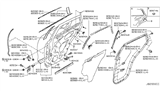 Diagram for Infiniti EX37 Door Moldings - 82282-1BA0A