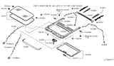 Diagram for 2015 Infiniti QX50 Sunroof - 91210-1BA1A