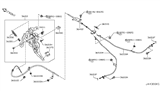 Diagram for Infiniti QX50 Parking Brake Cable - 36530-1BA0A