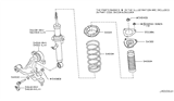 Diagram for Infiniti QX50 Shock Absorber - E6110-1BD0B