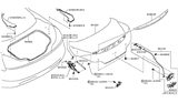 Diagram for 2013 Infiniti G37 Trunk Lid Lift Support - 84430-JL01A