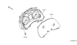 Diagram for 2015 Infiniti Q60 Instrument Cluster - 24820-6WA1D