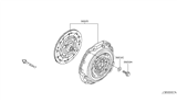 Diagram for 2014 Infiniti Q60 Pressure Plate - 30205-JK40C