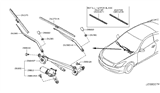 Diagram for Infiniti Wiper Blade - 28895-CB08C