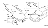 Diagram for Infiniti G35 Windshield Wiper - 28895-CB08C