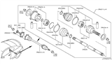 Diagram for 2012 Infiniti G37 Axle Shaft - 39601-1ND0A