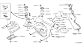 Diagram for Infiniti Q60 Fuel Filler Neck - 17221-1NL0C