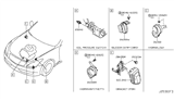 Diagram for 2008 Infiniti EX35 Horn - 25620-JL60A