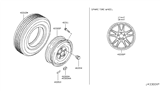 Diagram for 2012 Infiniti EX35 Spare Wheel - 40300-1BT7A