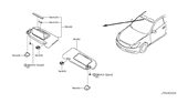 Diagram for Infiniti Sun Visor - 96401-1ND0A