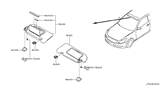 Diagram for 2014 Infiniti Q60 Sun Visor - 96401-1ND0A