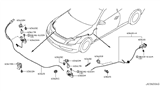 Diagram for 2015 Infiniti Q40 Hood Latch - 65601-JL60C