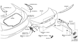 Diagram for 2011 Infiniti G37 Lift Support - 84430-JL00B