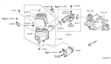 Diagram for 2015 Infiniti Q60 Air Duct - 16554-JK23C