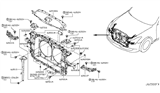 Diagram for Infiniti Radiator Support - 62501-JK00A