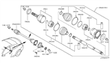 Diagram for Infiniti G37 Axle Shaft - 39600-JL00A