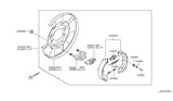 Diagram for Infiniti Parking Brake Shoe - 44010-EG07A