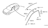 Diagram for Infiniti G37 Weather Strip - 76861-JL00A