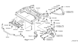 Diagram for Infiniti EX35 Control Arm - 54500-1BA6A