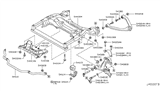 Diagram for 2015 Infiniti Q60 Sway Bar Bushing - 54613-JK06C