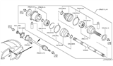 Diagram for 2014 Infiniti Q60 Axle Shaft - 39705-JL00C