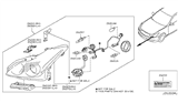Diagram for 2011 Infiniti G37 Headlight - 26010-JL02B
