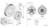 Diagram for 2015 Infiniti Q60 Wheel Cover - D0342-1A31A