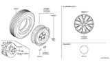 Diagram for Infiniti G37 Spare Wheel - D0C00-1A35A