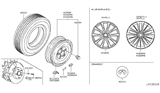 Diagram for Infiniti Q60 Spare Wheel - D0CMM-1NL4B