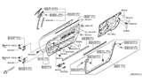 Diagram for Infiniti G37 Door Moldings - 80821-JL00A