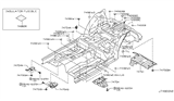 Diagram for 2014 Infiniti Q60 Exhaust Heat Shield - 74761-JL00A