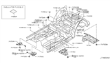 Diagram for 2015 Infiniti Q60 Exhaust Heat Shield - 74761-JL00A