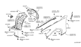 Diagram for Infiniti G37 Wheelhouse - 63845-JL00A