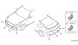 Diagram for 2012 Infiniti G25 Parking Assist Distance Sensor - 25994-JK94E