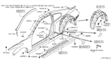 Diagram for 2006 Infiniti FX35 Body Mount Hole Plug - 01658-00613