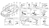 Diagram for Infiniti Q60 Air Bag Sensor - K8830-EG20A