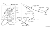 Diagram for 2014 Infiniti Q60 Parking Brake Cable - 36530-1ND0A