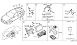 Diagram for 2016 Infiniti QX50 Climate Control Module - 28395-JK61D