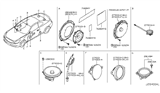 Diagram for 2010 Infiniti G37 Car Speakers - 28153-JL00B