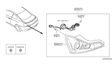 Diagram for Infiniti G37 Tail Light - 26550-JL00B