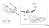 Diagram for Infiniti G37 Back Up Light - 26559-JL00B