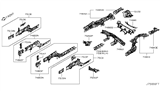 Diagram for 2016 Infiniti Q70 Rear Crossmember - 75652-1MA1A