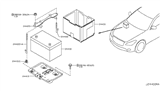 Diagram for Infiniti QX80 Battery Tray - 24420-4M800