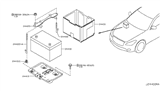 Diagram for 2007 Infiniti G35 Battery Tray - 64866-JK600