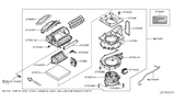 Diagram for 2014 Infiniti Q70 Cabin Air Filter - 27277-1ME0B