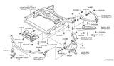 Diagram for Infiniti FX37 Control Arm Shaft Kit - 54580-EG00A