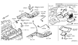 Diagram for 2014 Infiniti Q60 Knock Sensor - 22060-JK20C