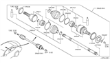 Diagram for Infiniti G25 CV Boot - 39241-JA02J