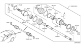 Diagram for Infiniti Q40 CV Boot - 39741-03P90